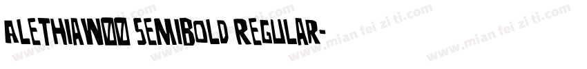 AlethiaW00 SemiBold Regular字体转换